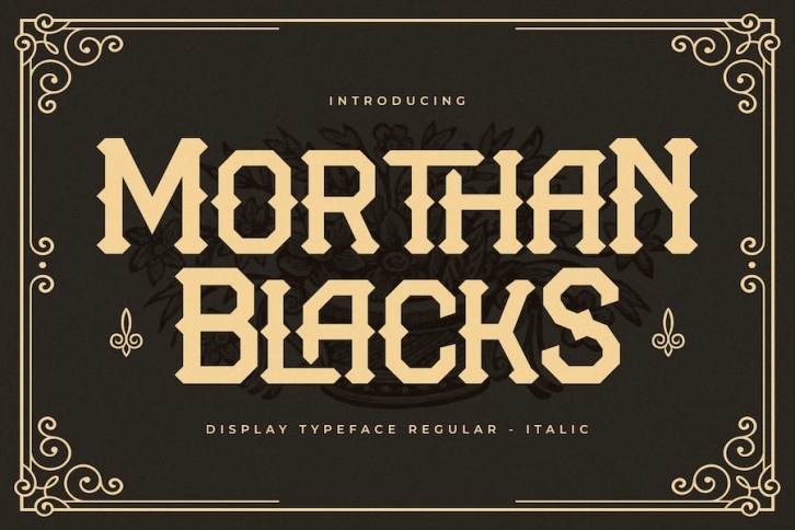 Morthan Blacks Display Typeface Font Font Download