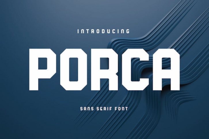 Porca - Sans Serif Font Font Download