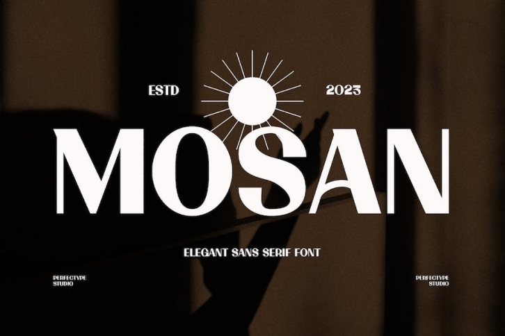 Mosan Elegant Sans Modern Serif Font Typeface Font Download