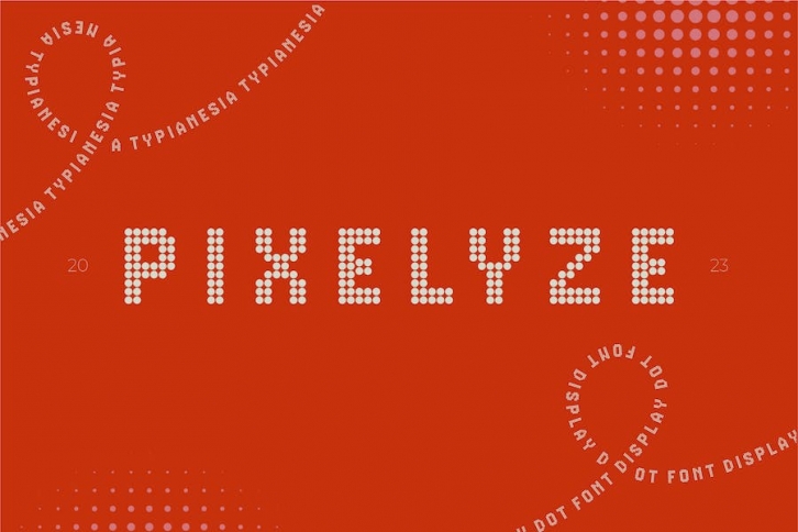 Pixelyze - Dot Font Display Font Download