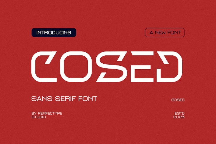 Cosed Modern Futuristic Sans Serif Font Font Download