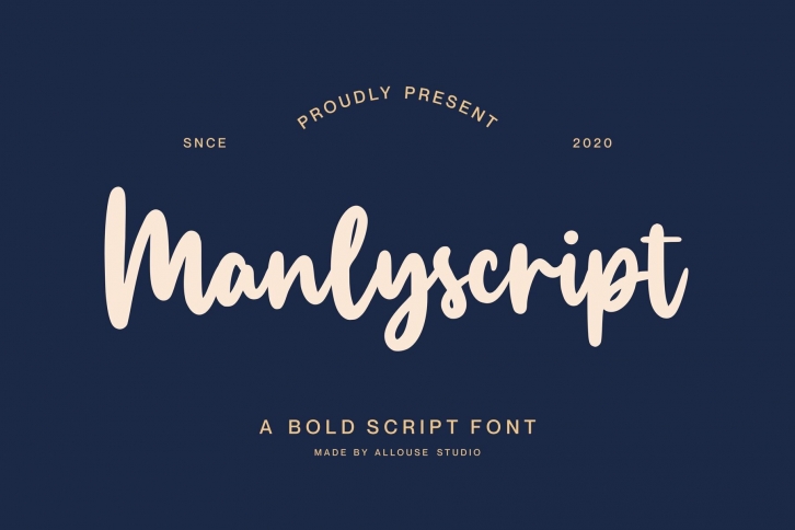 Manlyscript Font Font Download
