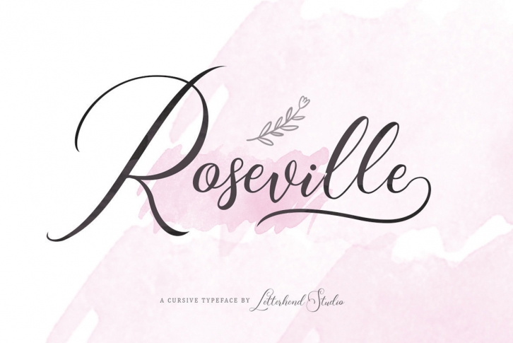Roseville Script Font Font Download