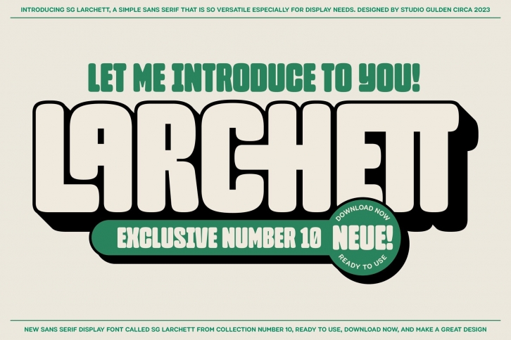 SG Larchett Font Font Download