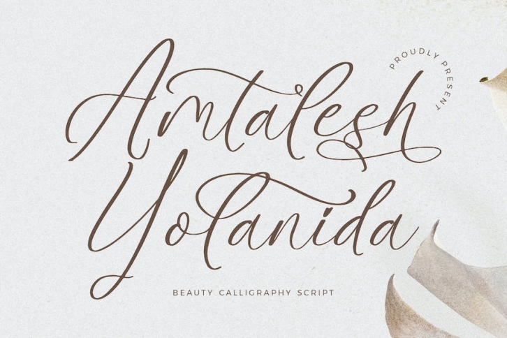 Amtalesh Yolanida Calligraphy Script Font Font Download