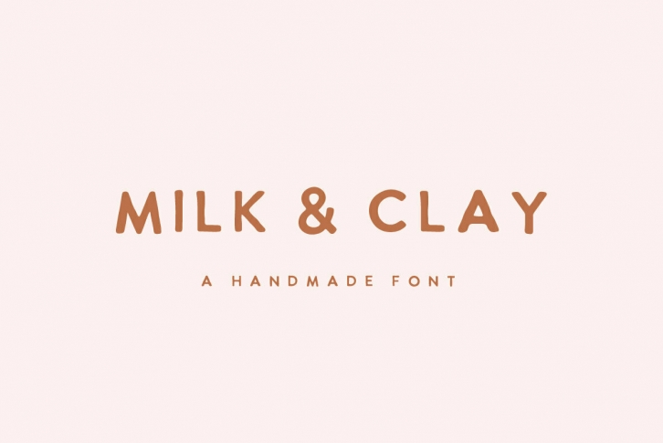 MILK and CLAY Font Font Download