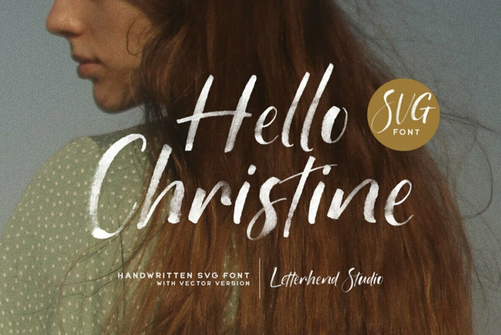 Hello Christine SVG Font Font Download