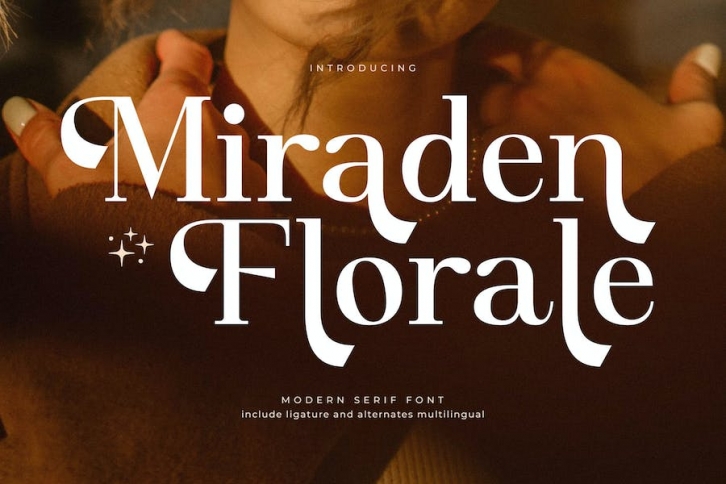 Miraden Florale Modern Serif Font Font Download