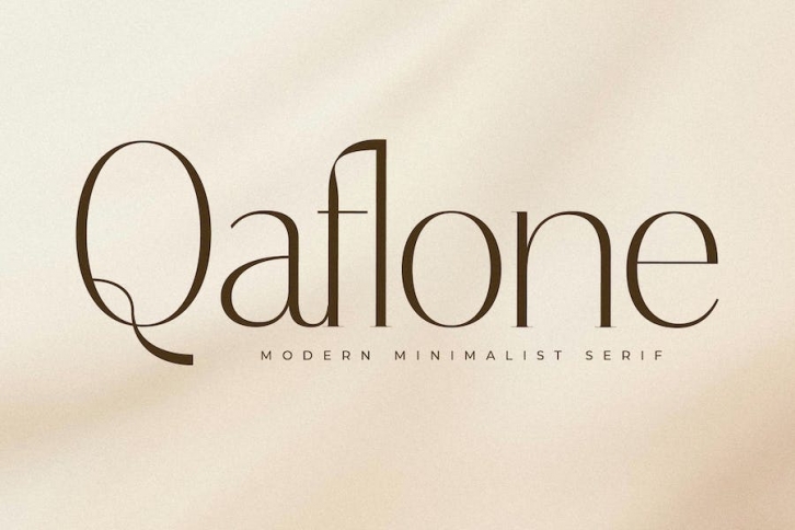 Qaflone Modern Minimalist Serif Font Font Download