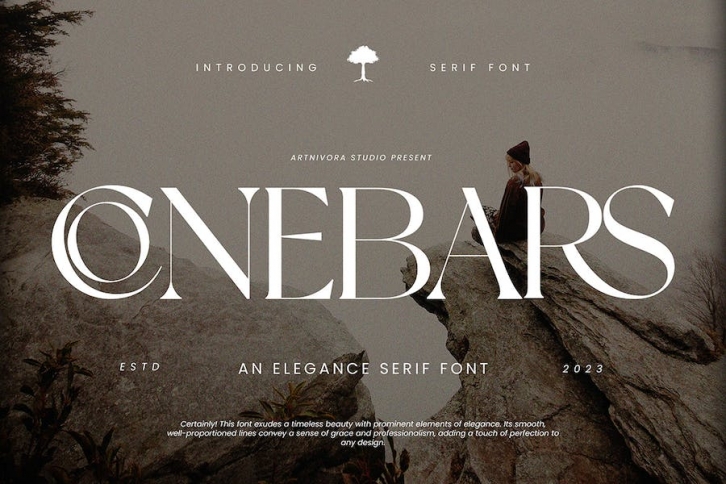 Conebars - Elegance Serif Font Font Download
