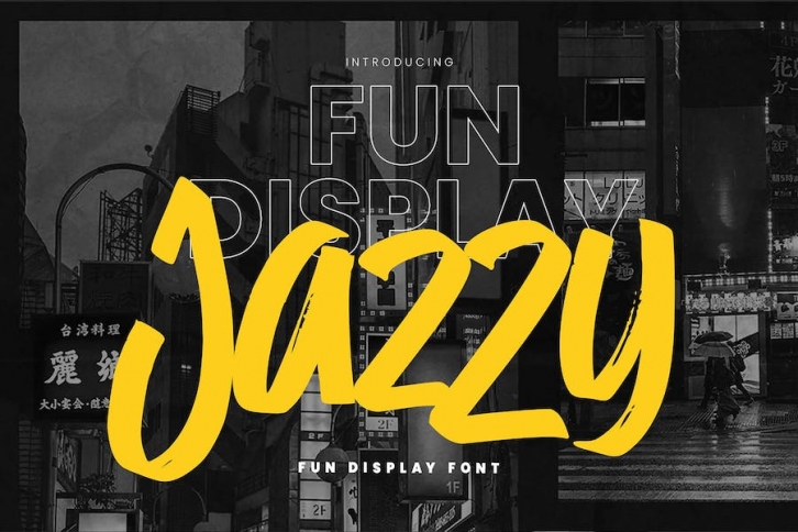 Jazzy - Fun Display Font Font Download