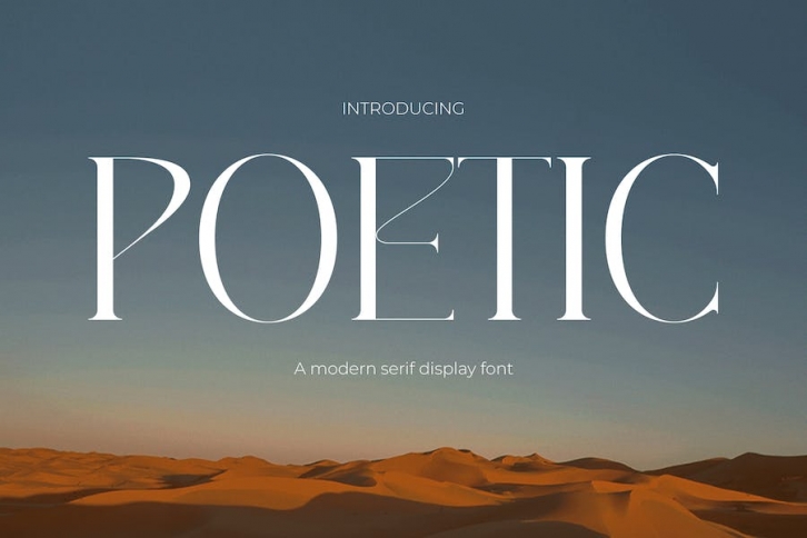 Poetic - Elegance Modern Serif Font Font Download