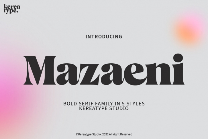 Mazaeni Font Font Download