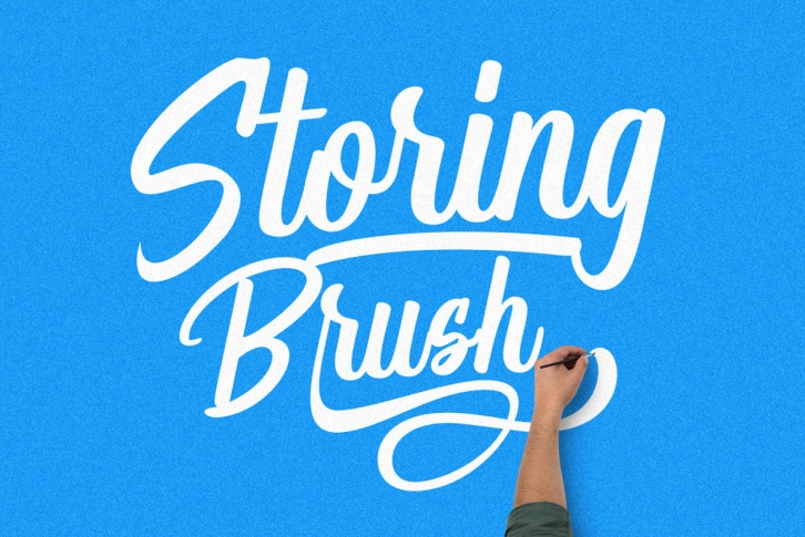Storing Brush Font Font Download
