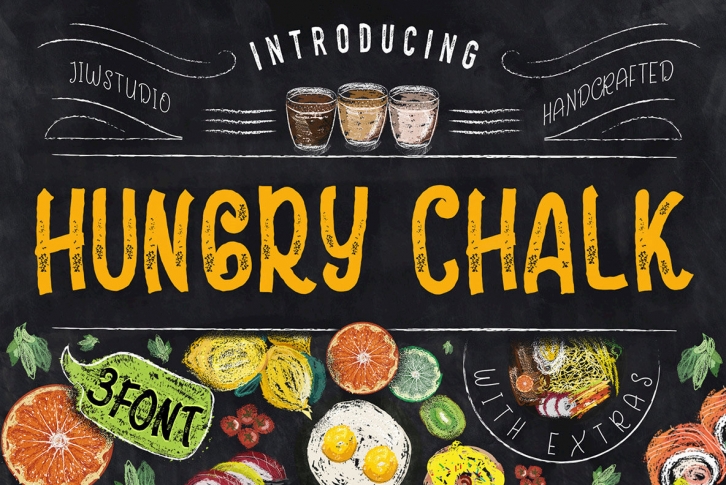 HungryChalk Typeface Font Font Download
