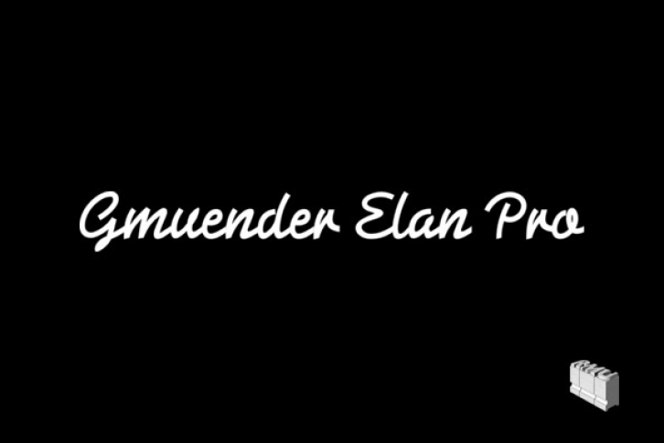 Gmuender Elan Pro Font Font Download