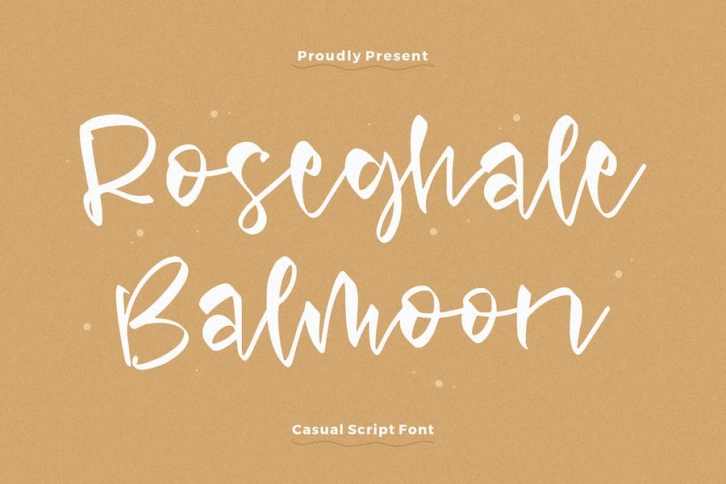 Roseghale Balmoon Casual Script Font Font Download