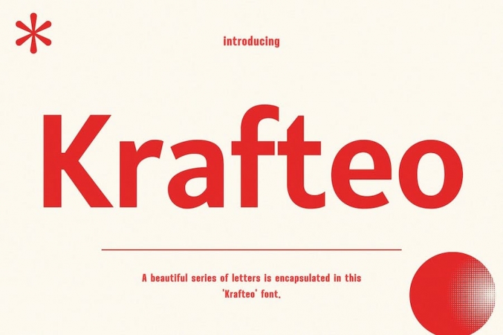 Krafteo Futuristic Sans Font Font Download