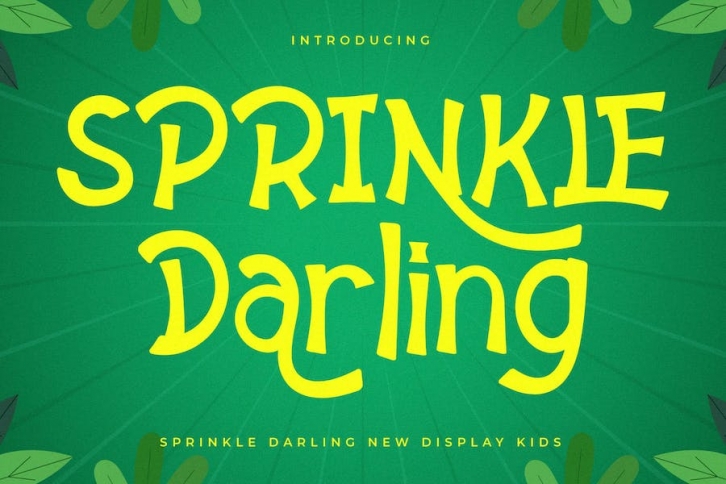 Sprinkle Darling New Display Font Font Download