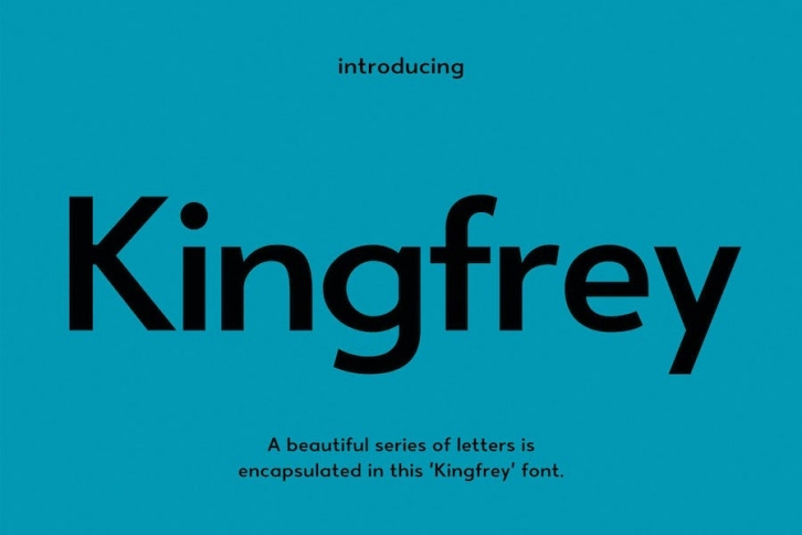 Kingfrey Modern Futuristic Sans Serif Font Font Download