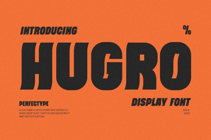 Hugro Modern Futuristic Sans Serif Font Font Download