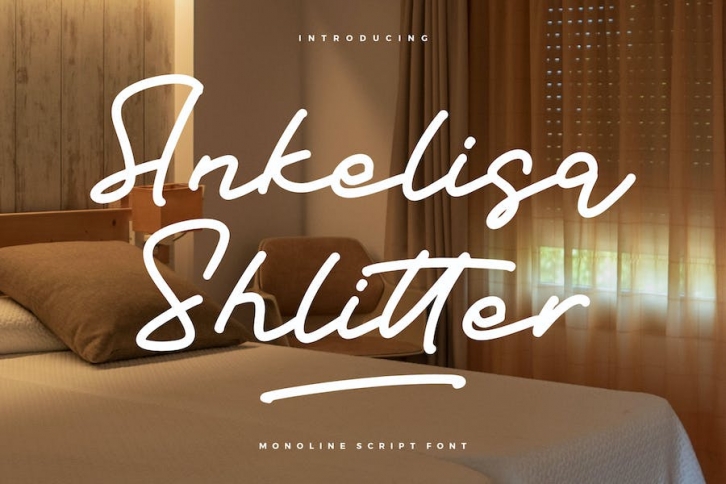 Ankelisa Shlitter Monoline Script Font Font Download