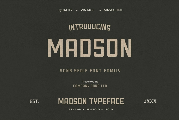 Madson Font Font Download
