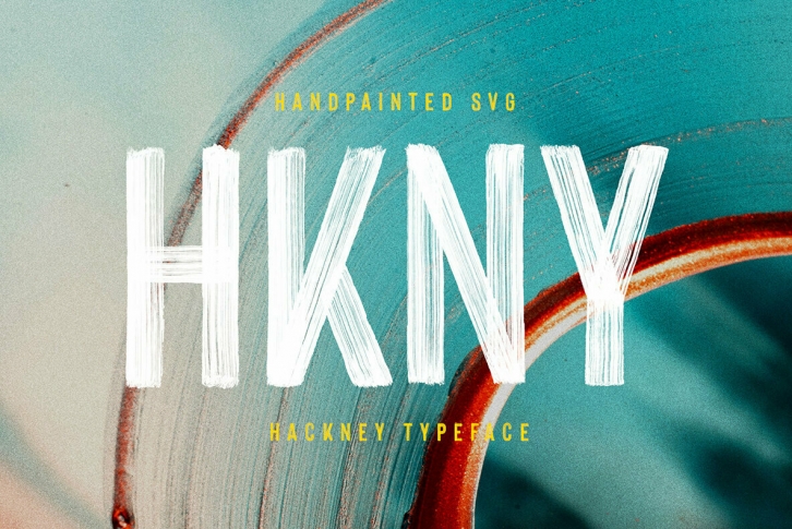 Hackney Hand-Painted SVG Font Font Download