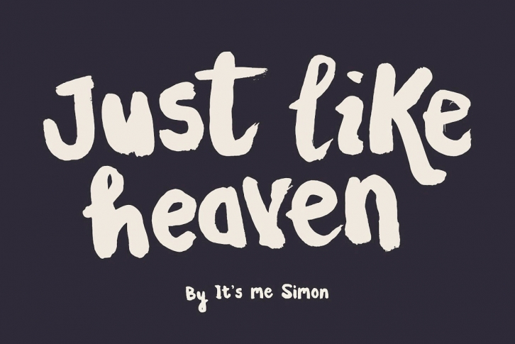 Just like heaven Font Font Download