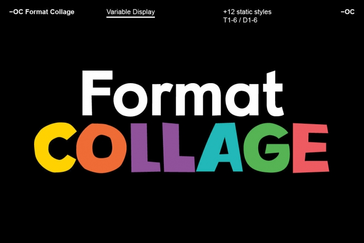 -OC Format Collage Font Font Download