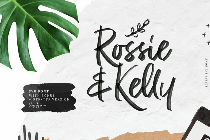 Rossie Kelly SVG Font Font Download