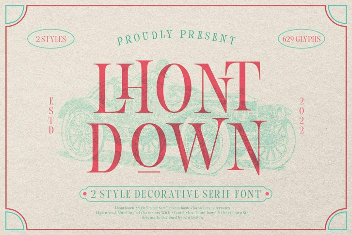 Lhont Down Font Font Download