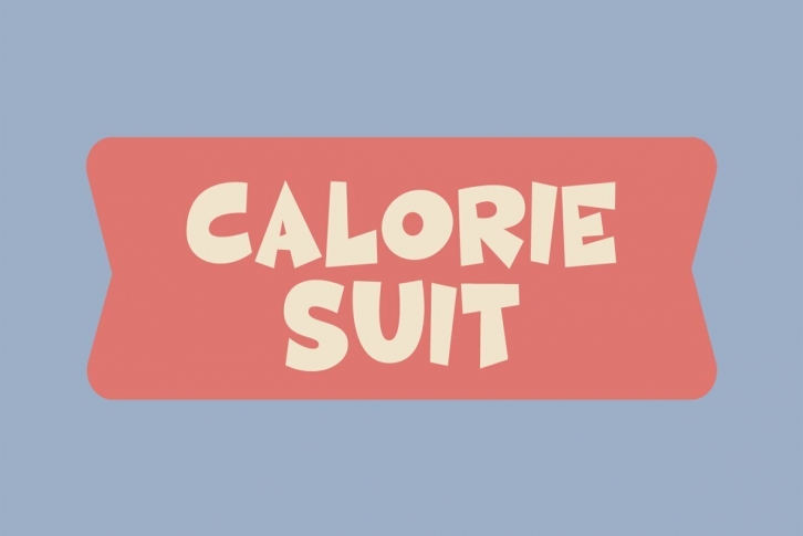 Calorie Suit Font Font Download