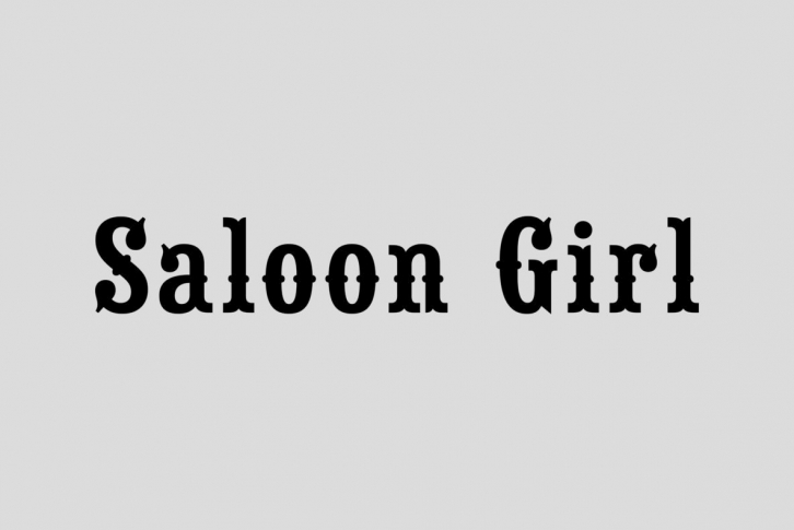 Saloon Girl Font Font Download