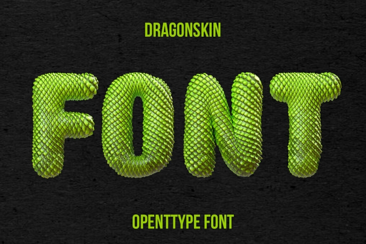 Dragonskin SVG Font Font Download