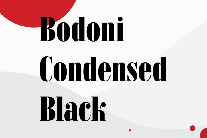 Bodoni Condensed Black Font Font Download