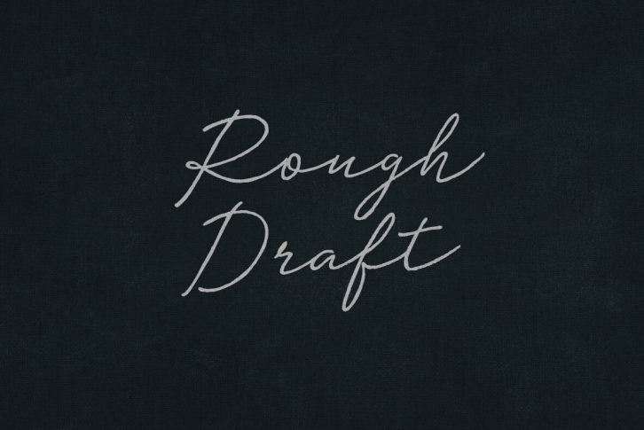 Rough Draft Font Font Download