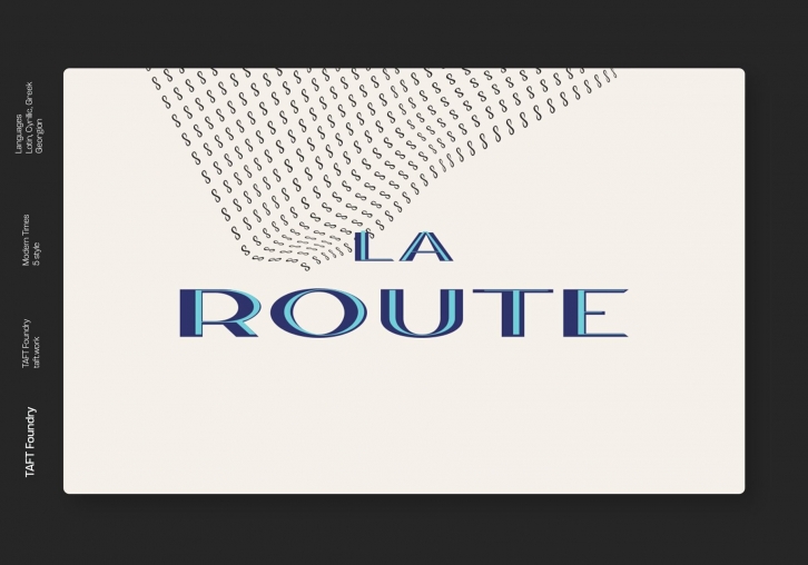 La Route Font Font Download