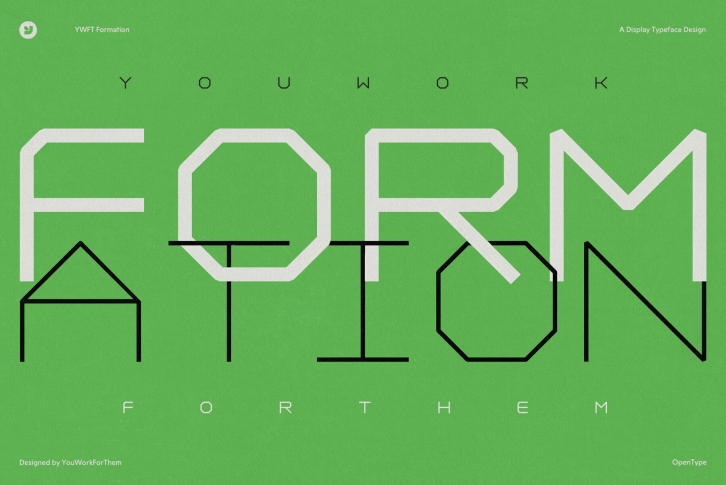 YWFT Formation Font: The Intersection of Artistry & Functionality Font Download