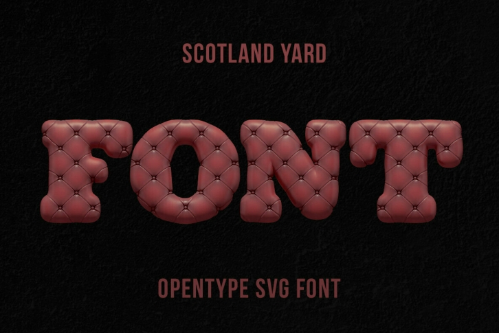 Scotland Yard SVG Font Font Download