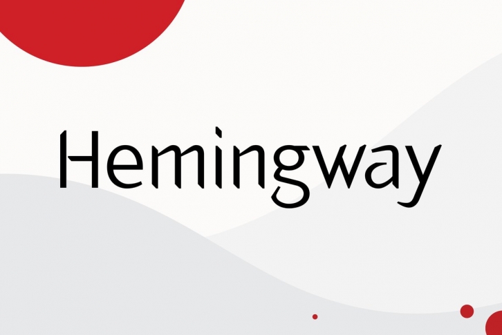 Hemingway Pro Font Font Download
