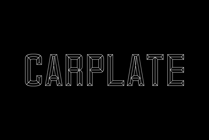 Carplate Font Font Download