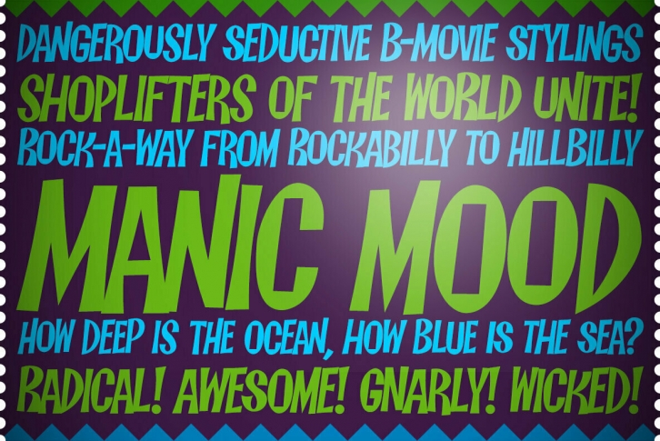 Manic Mood Font Font Download