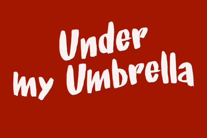 Under My Umbrella Font Font Download