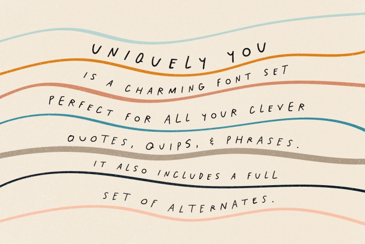 Uniquely You Font Font Download