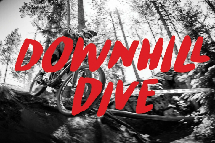 Downhill Dive Font Font Download