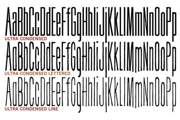Ultra Condensed Family Font Font Download
