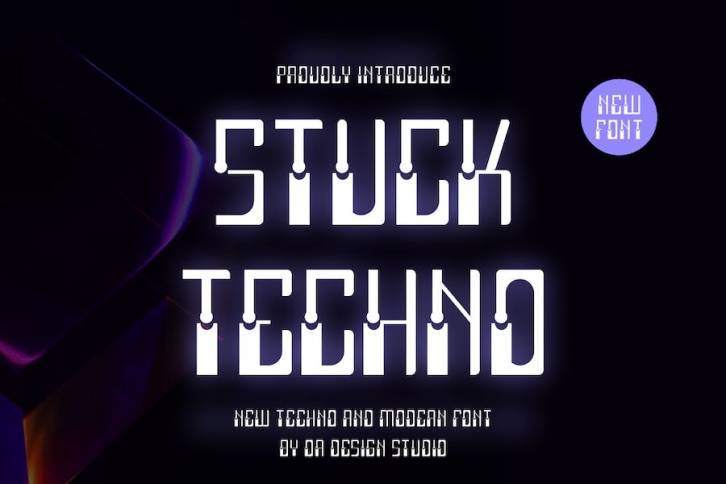 Stuck Techno Font Font Download