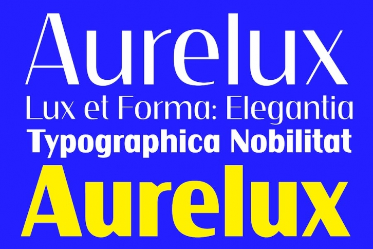 Aurelux Modern, Luxury Sans Font Font Download