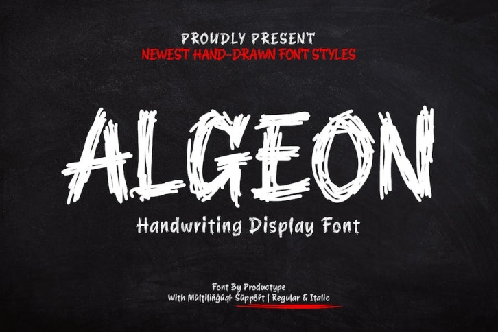 Algeon â€“ Display Font Font Download